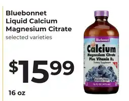 Lifethyme Bluebonnet Liquid Calcium Magnesium Citrate offer