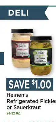 Heinen's Heinen's Refrigerated Pickles or Sauerkraut offer