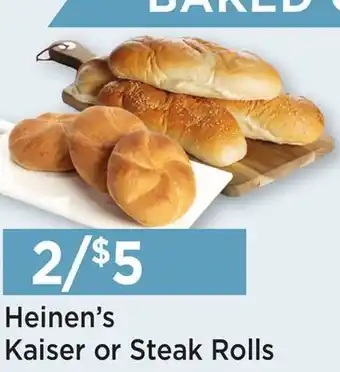 Heinen's Heinen's Kaiser or Steak Rolls offer