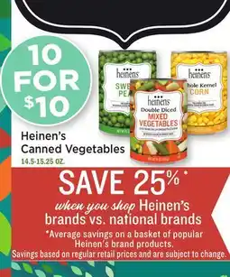 Heinen's Heinen's Canned Vegetables offer