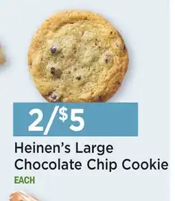 Heinen's Heinen's Large Chocolate Chip Cookie offer