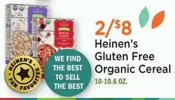 Heinen's Heinen's Gluten Free Organic Cereal offer