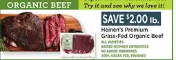 Heinen's Heinen's Premium Grass-Fed Organic Beef offer