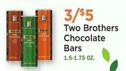 Heinen's Two Brothers Chocolate Bars offer