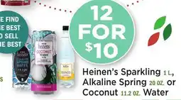 Heinen's Heinen's Sparkling 1 L., Alkaline Spring 20 OZ. or Coconut 11.2 OZ. Water offer