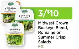 Heinen's Midwest Grown Buckeye Blend, Romaine or Summer Crisp Salads offer