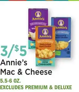 Heinen's Annie's Mac & Cheese offer