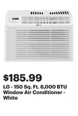 Best Buy LG - 150 Sq. Ft. 6,000 BTU Window Air Conditioner - White offer