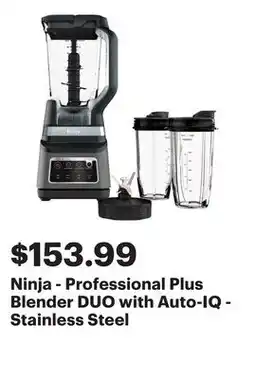 Best Buy Ninja - Professional Plus Blender DUO with Auto-IQ - Stainless Steel offer