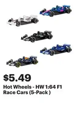 Best Buy Hot Wheels - HW 1:64 F1 Race Cars (5-Pack ) offer