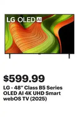 Best Buy LG - 48 Class B5 Series OLED AI 4K UHD Smart webOS TV (2025) offer
