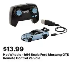 Best Buy Hot Wheels - 1:64 Scale Ford Mustang GTD Remote Control Vehicle offer