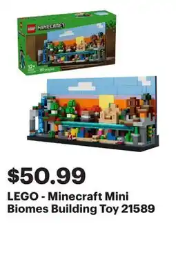 Best Buy LEGO - Minecraft Mini Biomes Building Toy 21589 offer