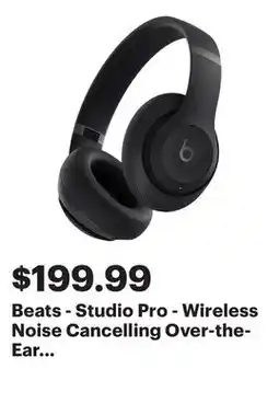 Best Buy Beats - Studio Pro - Wireless Noise Cancelling Over-the-Ear Headphones - Black offer