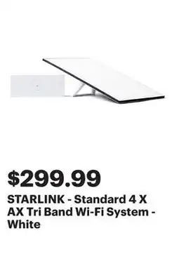 Best Buy STARLINK - Standard 4 X AX Tri Band Wi-Fi System - White offer