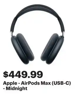 Best Buy Apple - AirPods Max (USB-C) - Midnight offer