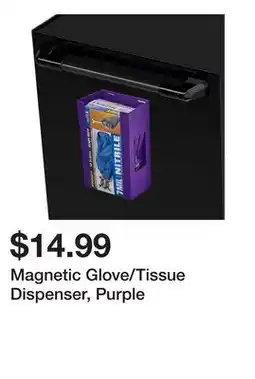 Harbor Freight Tools Magnetic Glove/Tissue Dispenser, Purple offer