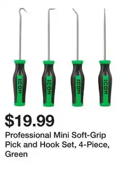 Harbor Freight Tools Professional Mini Soft-Grip Pick and Hook Set, 4-Piece, Green offer
