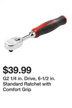 Harbor Freight Tools G2 1/4 in. Drive, 6-1/2 in. Standard Ratchet with Comfort Grip offer