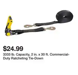 Harbor Freight Tools 3333 lb. Capacity, 2 in. x 30 ft. Commercial-Duty Ratcheting Tie-Down offer