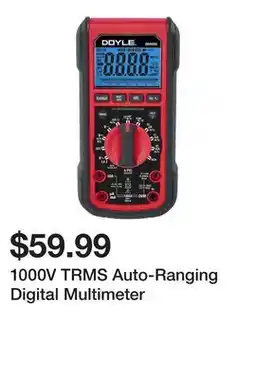 Harbor Freight Tools 1000V TRMS Auto-Ranging Digital Multimeter offer