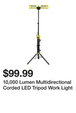 Harbor Freight Tools 10,000 Lumen Multidirectional Corded LED Tripod Work Light offer