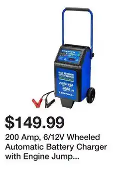 Harbor Freight Tools 200 Amp, 6/12V Wheeled Automatic Battery Charger with Engine Jump Start offer