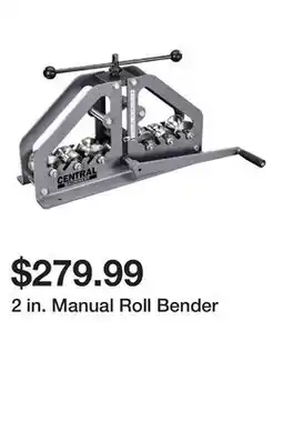 Harbor Freight Tools 2 in. Manual Roll Bender offer