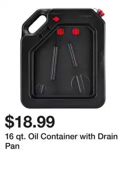 Harbor Freight Tools 16 qt. Oil Container with Drain Pan offer