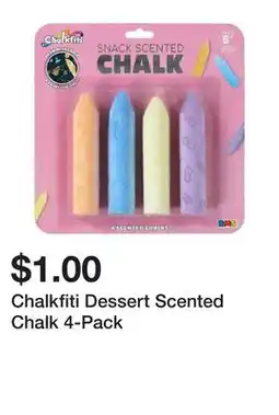 Five Below Chalkfiti Dessert Scented Chalk 4-Pack offer