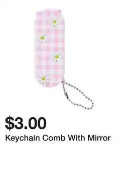 Five Below Keychain Comb With Mirror offer