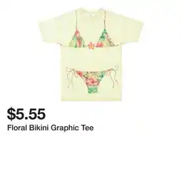 Five Below Floral Bikini Graphic Tee offer