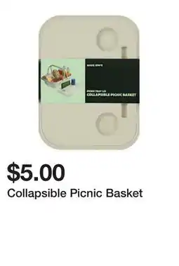 Five Below Collapsible Picnic Basket offer