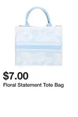 Five Below Floral Statement Tote Bag offer