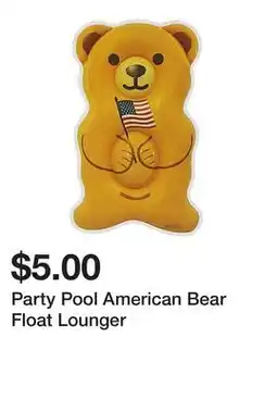 Five Below Party Pool American Bear Float Lounger offer