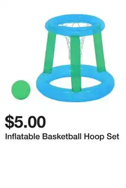 Five Below Inflatable Basketball Hoop Set offer