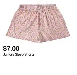 Five Below Juniors Sleep Shorts offer