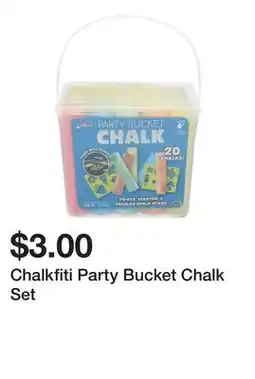 Five Below Chalkfiti Party Bucket Chalk Set offer