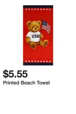 Five Below Printed Beach Towel offer