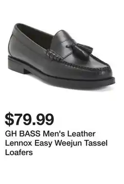 Marshalls GH BASS Men's Leather Lennox Easy Weejun Tassel Loafers offer