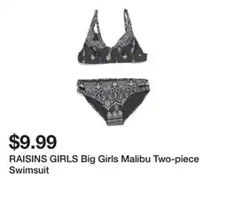 Marshalls RAISINS GIRLS Big Girls Malibu Two-piece Swimsuit offer