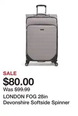 Marshalls LONDON FOG 28in Devonshire Softside Spinner offer