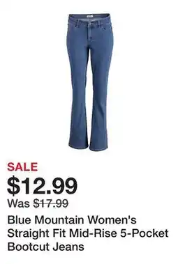 Tractor Supply Company Blue Mountain Women's Straight Fit Mid-Rise 5-Pocket Bootcut Jeans offer