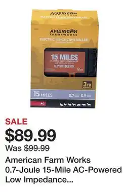 Tractor Supply Company American Farm Works 0.7-Joule 15-Mile AC-Powered Low Impedance Electric Fence Charger offer