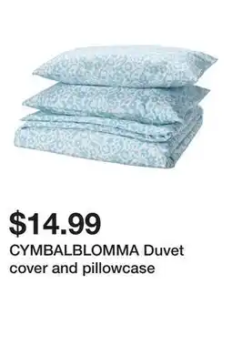 Ikea CYMBALBLOMMA Duvet cover and pillowcase offer