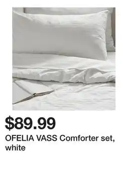 Ikea OFELIA VASS Comforter set, white offer