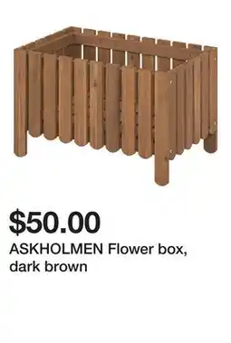 Ikea ASKHOLMEN Flower box, dark brown offer