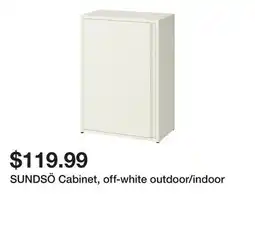 Ikea SUNDSÖ Cabinet, off-white outdoor/indoor offer