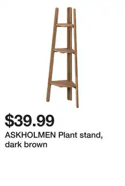 Ikea ASKHOLMEN Plant stand, dark brown offer