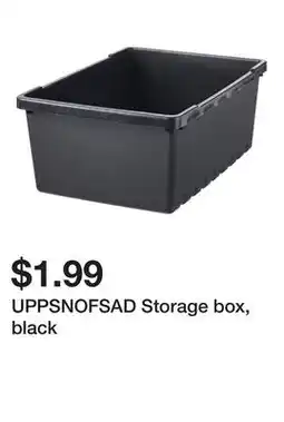 Ikea UPPSNOFSAD Storage box, black offer